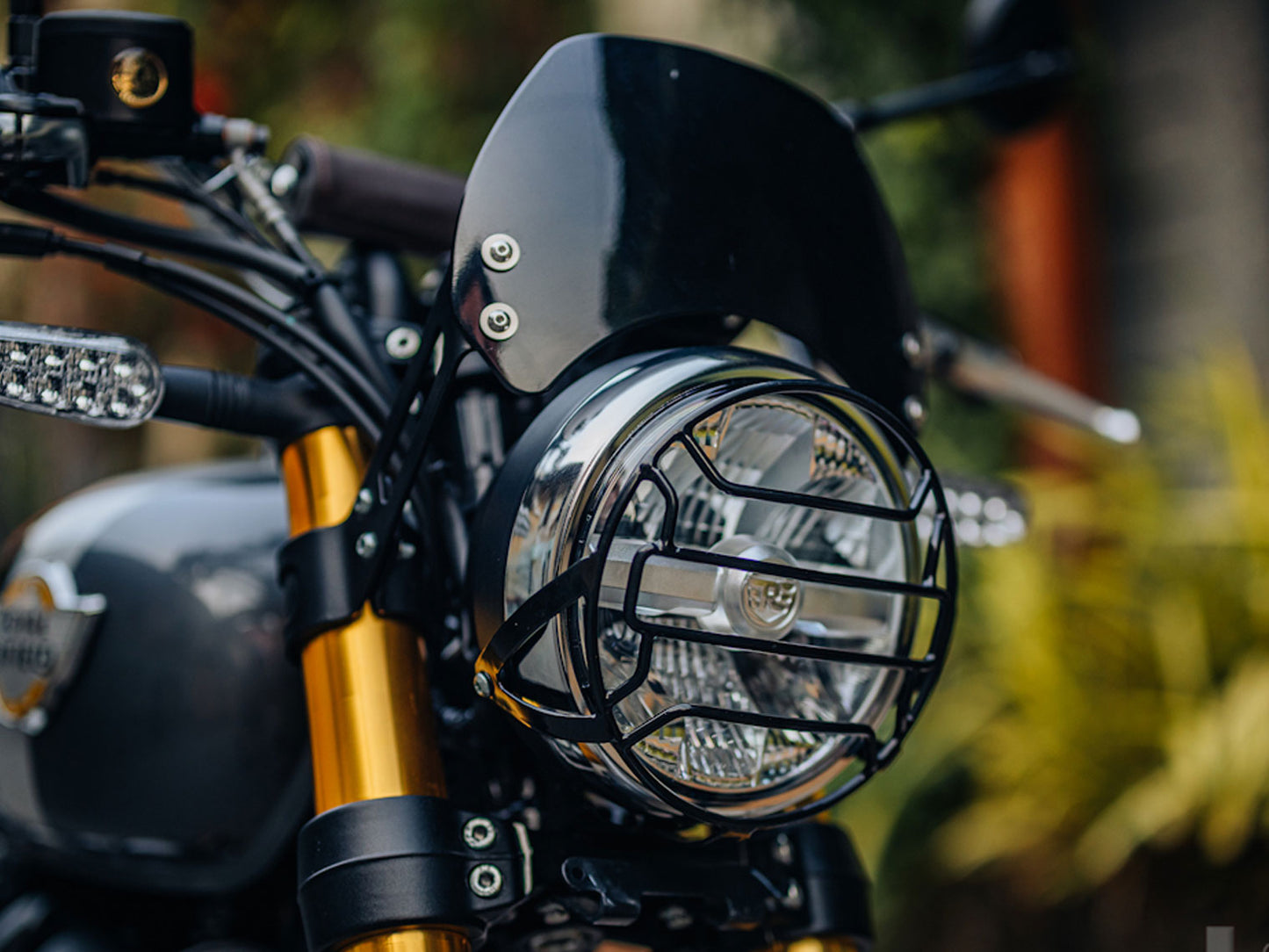 Genuine Royal Enfield Bear 650 Instrument Cowl, Black Painted 1990530