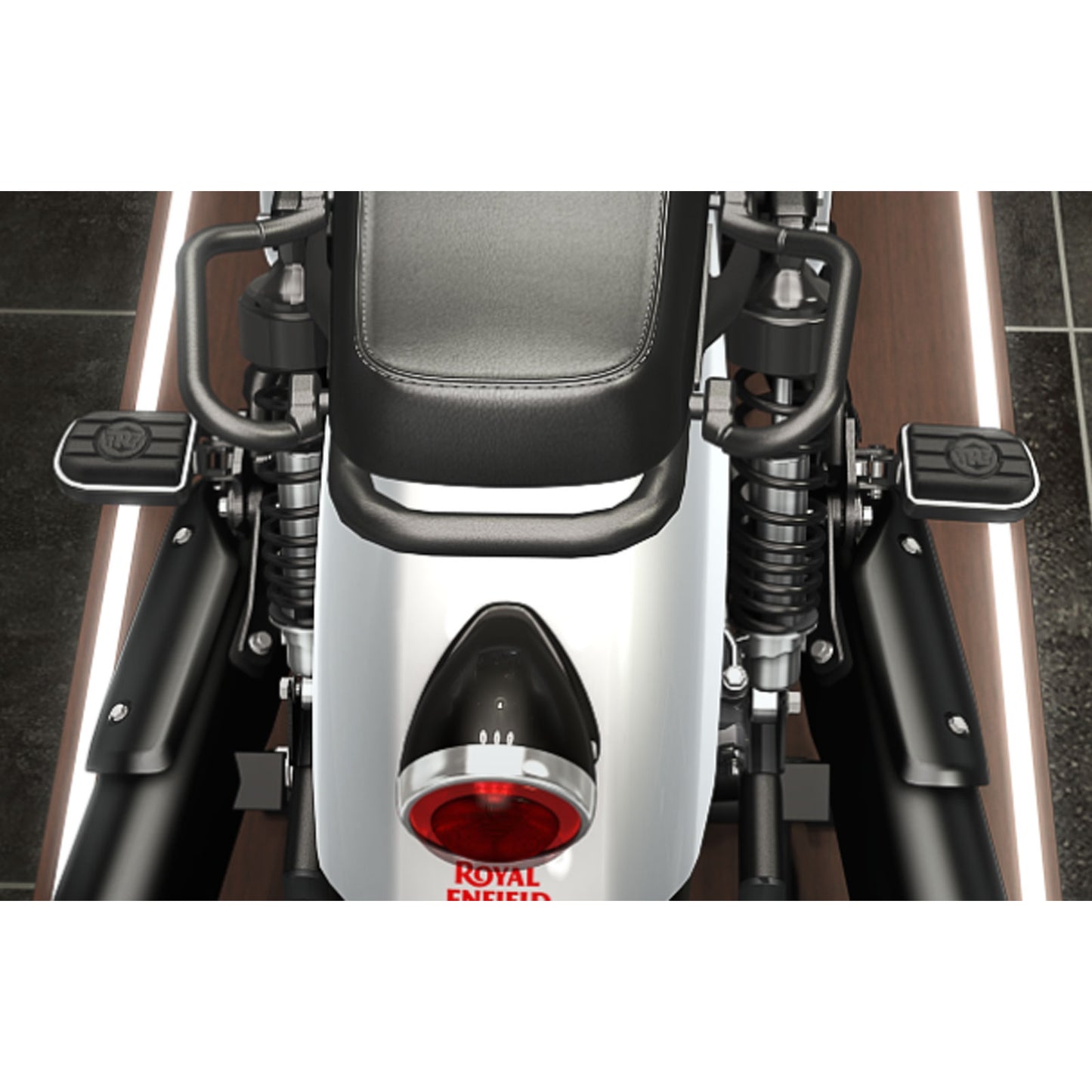 Genuine Royal Enfield Shotgun 650 Pillion Deluxe Footpegs,Black KXA00250