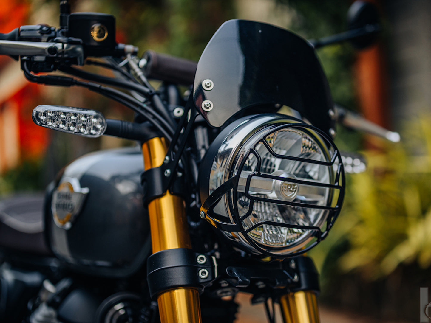 Genuine Royal Enfield Bear 650 Mild Steel Headlight Grill Black 1990522