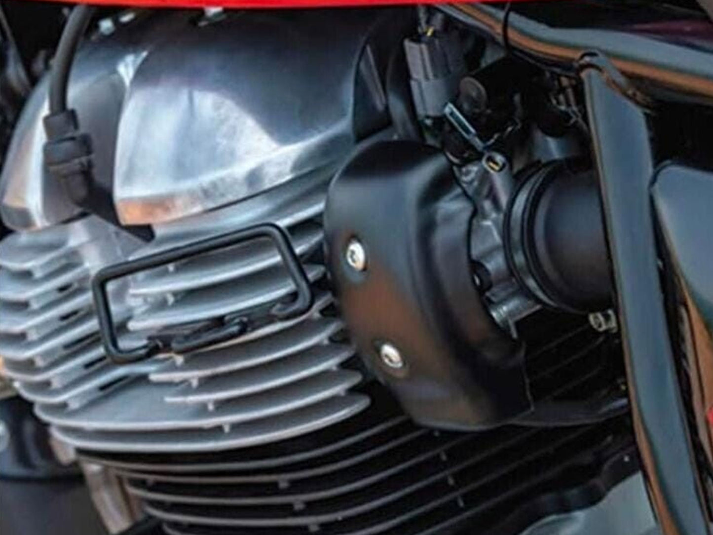 Genuine Royal Enfield Bear 650 Intake Cover Kit Black 1990442
