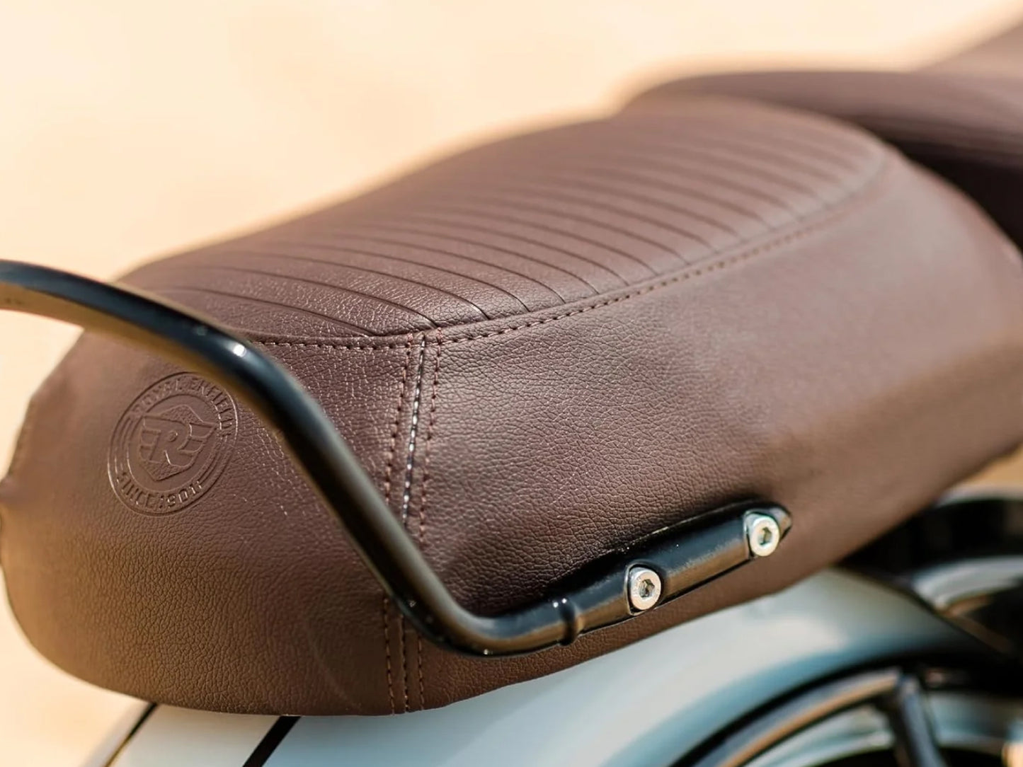 Genuine Royal Enfield Classic Reborn 350 Front & Rear Seat Cover Brown KXA00122