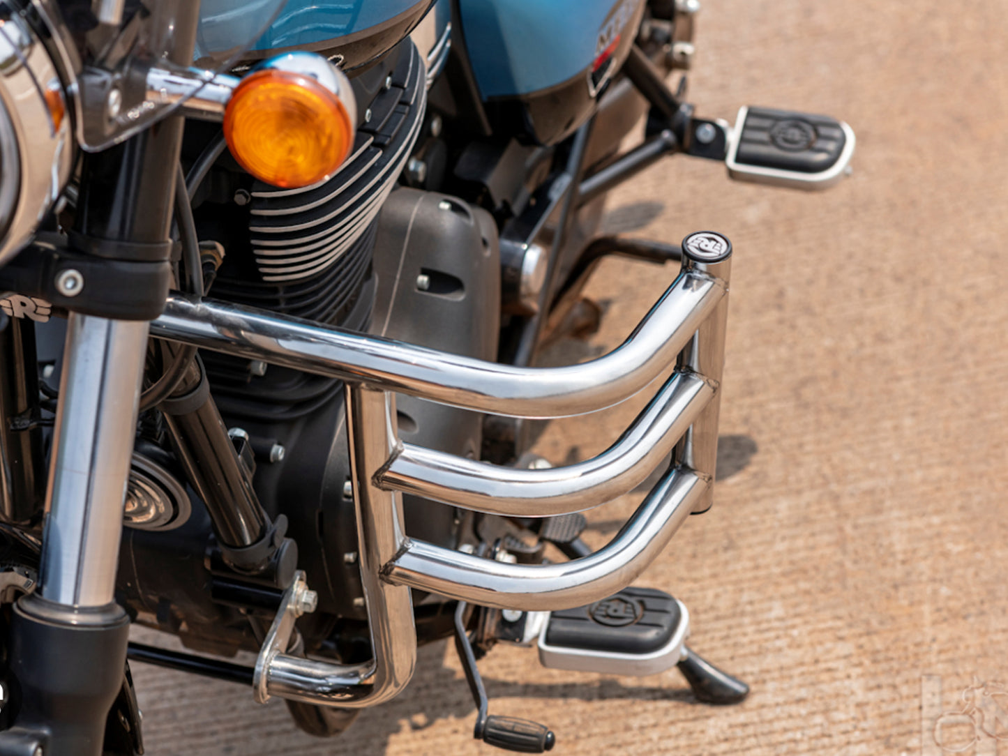 Genuine Royal Enfield Meteor 350 Silver Airfly Engine Guard KXA00002