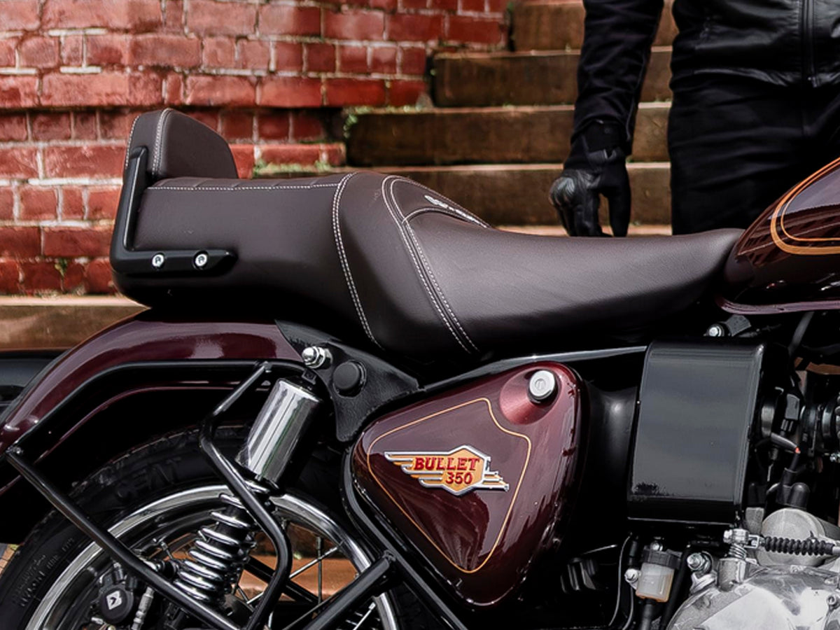 Genuine Royal Enfield New Bullet 350 Brown Touring Dual Seat KXA00059