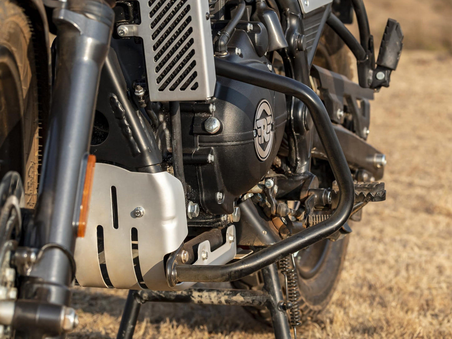 Genuine Royal Enfield Himalayan 411 Large Engine Guard Black 1990205