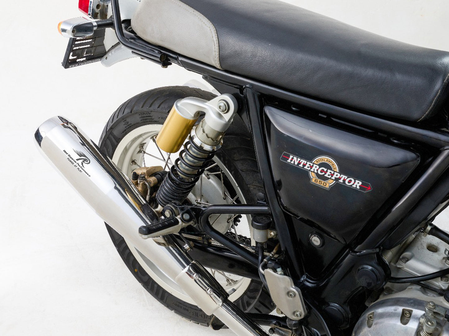 For Royal Enfield GT & Interceptor 650 Steller Pro Exhaust Silencer Pair Polish