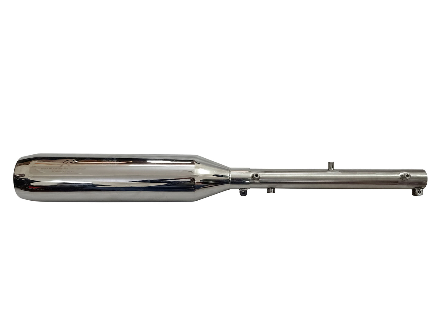 For Royal Enfield New Bullet 350 Red Rooster Polestar Pro Exhaust Silencer & Pipe Polish