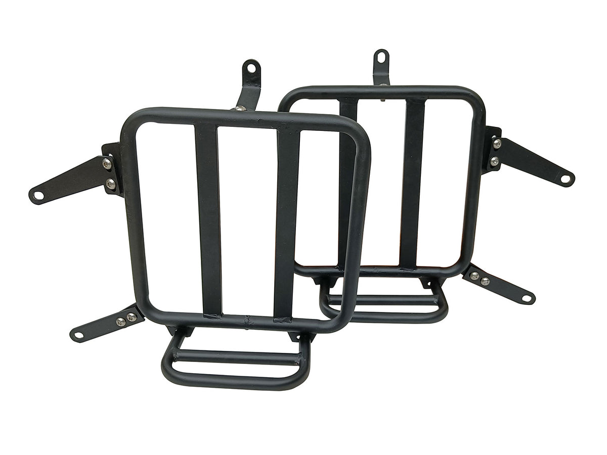 For Royal Enfield Shotgun 650 Genuine Leather Pannier Bags & Mounting D31