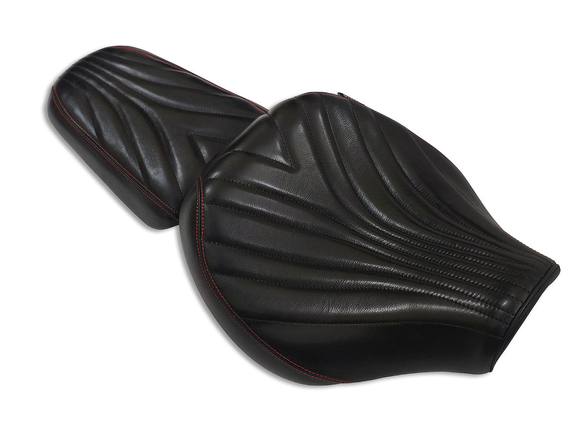 For Royal Enfield Super Meteor 650 Front & Rear Genuine Leather Seat