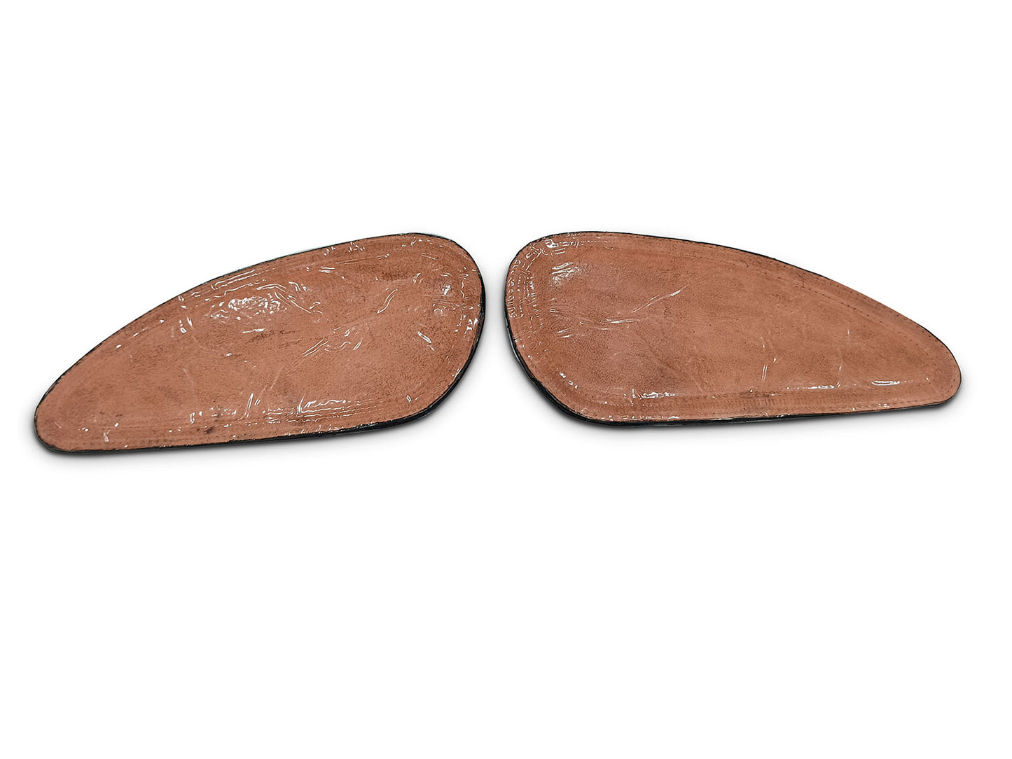 For Royal Enfield Bear 650 Leather Tank Knee Pad Black D6