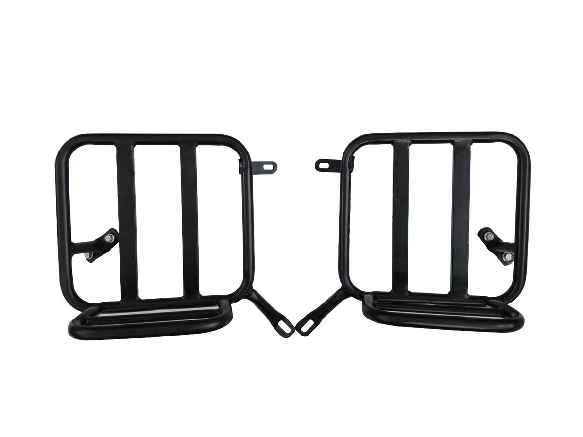 For Royal Enfield Classic Reborn 350 Genuine Leather Pannier Bags And Mounting D8