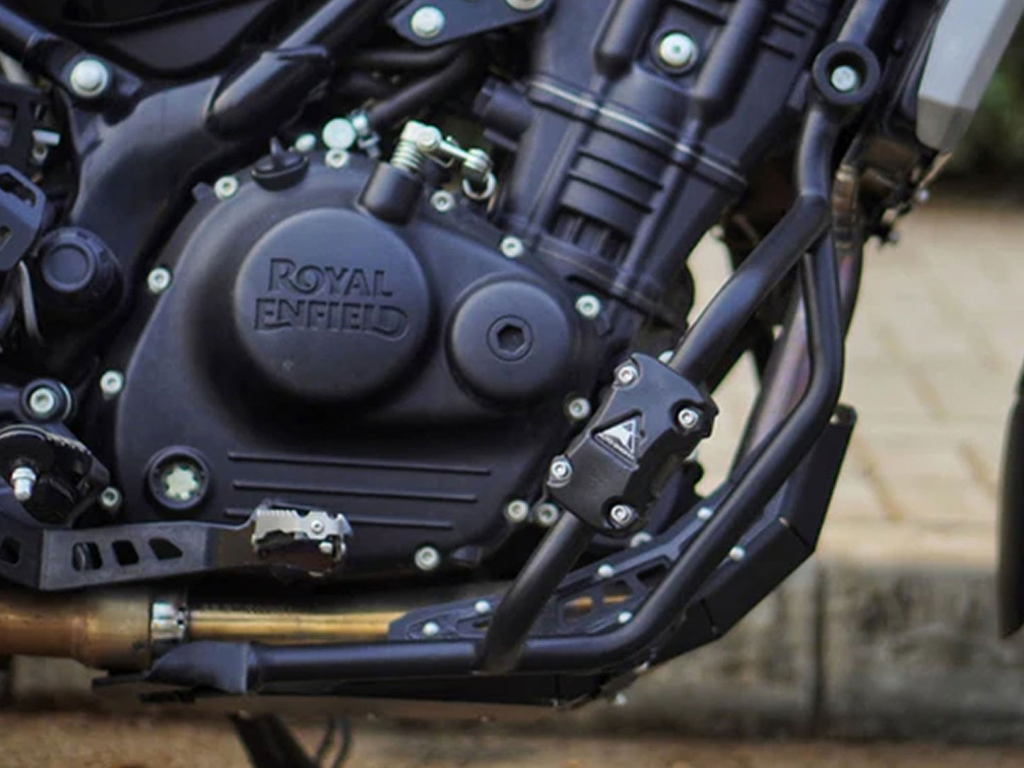 For Royal Enfield Guerrilla 450 Engine Guard Black