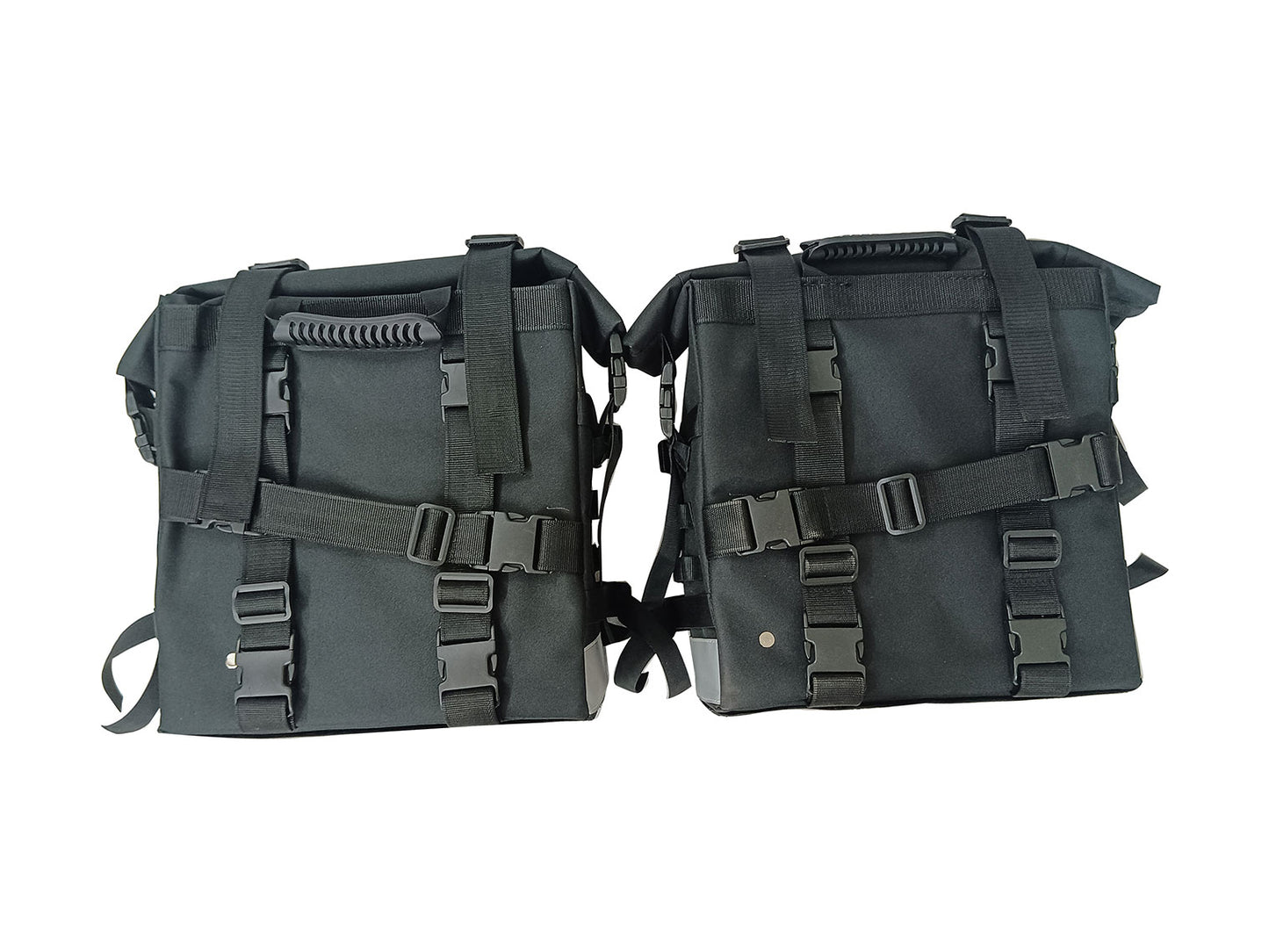 For Royal Enfield Guerrilla 450 Saddle Pannier Bags Pair Black D4