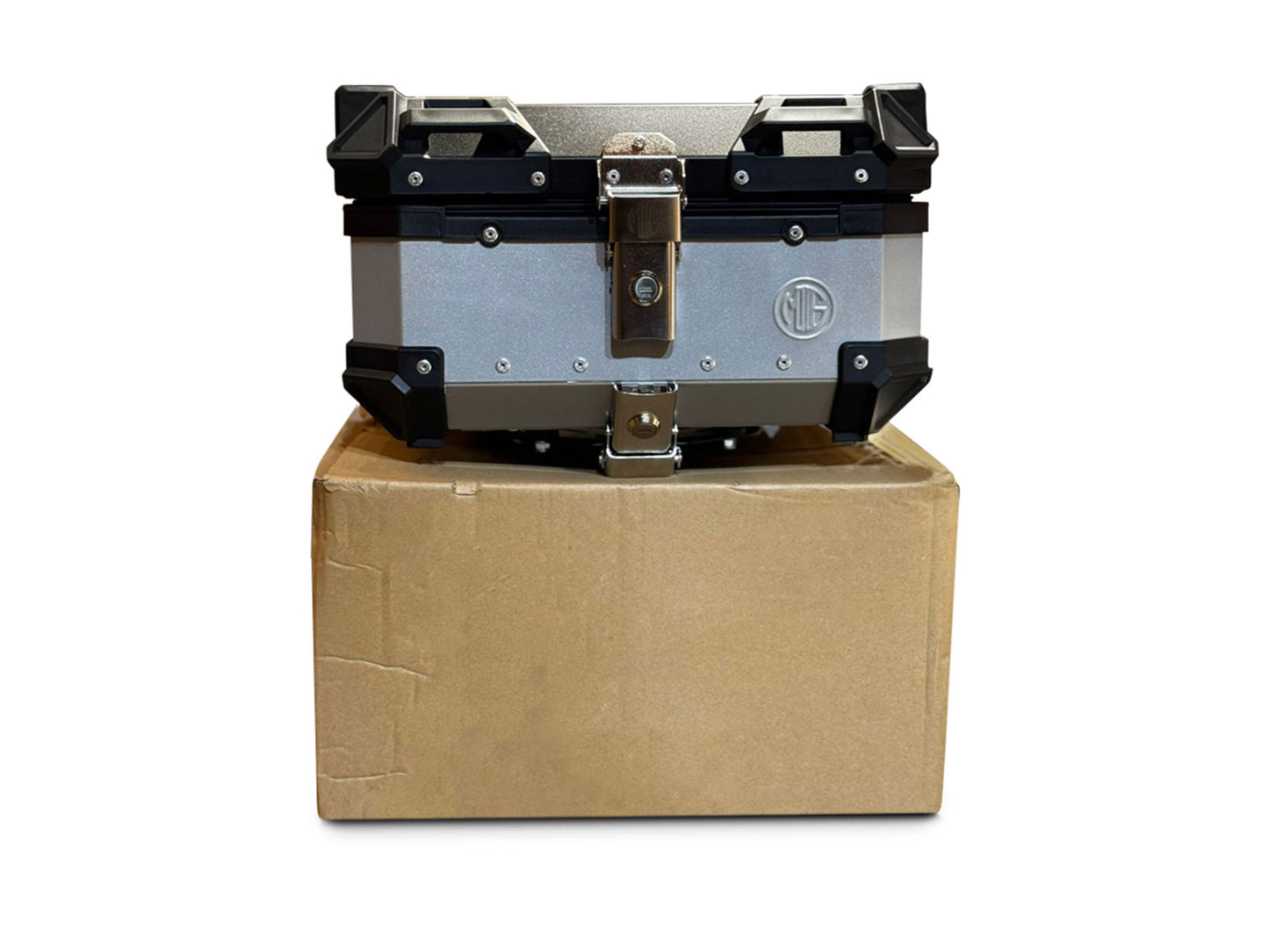For Royal Enfield Guerrilla 450 Pannier Top Box Black & Silver 25L