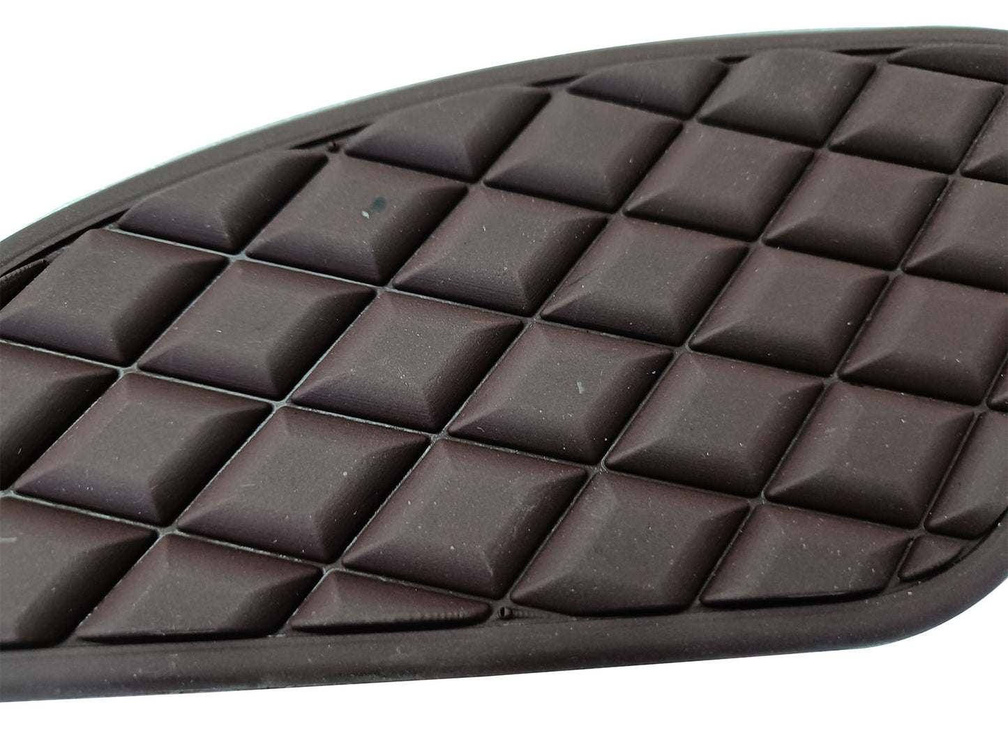For Royal Enfield GT & Interceptor 650 Tank Rubber Knee Pad Pair Brown