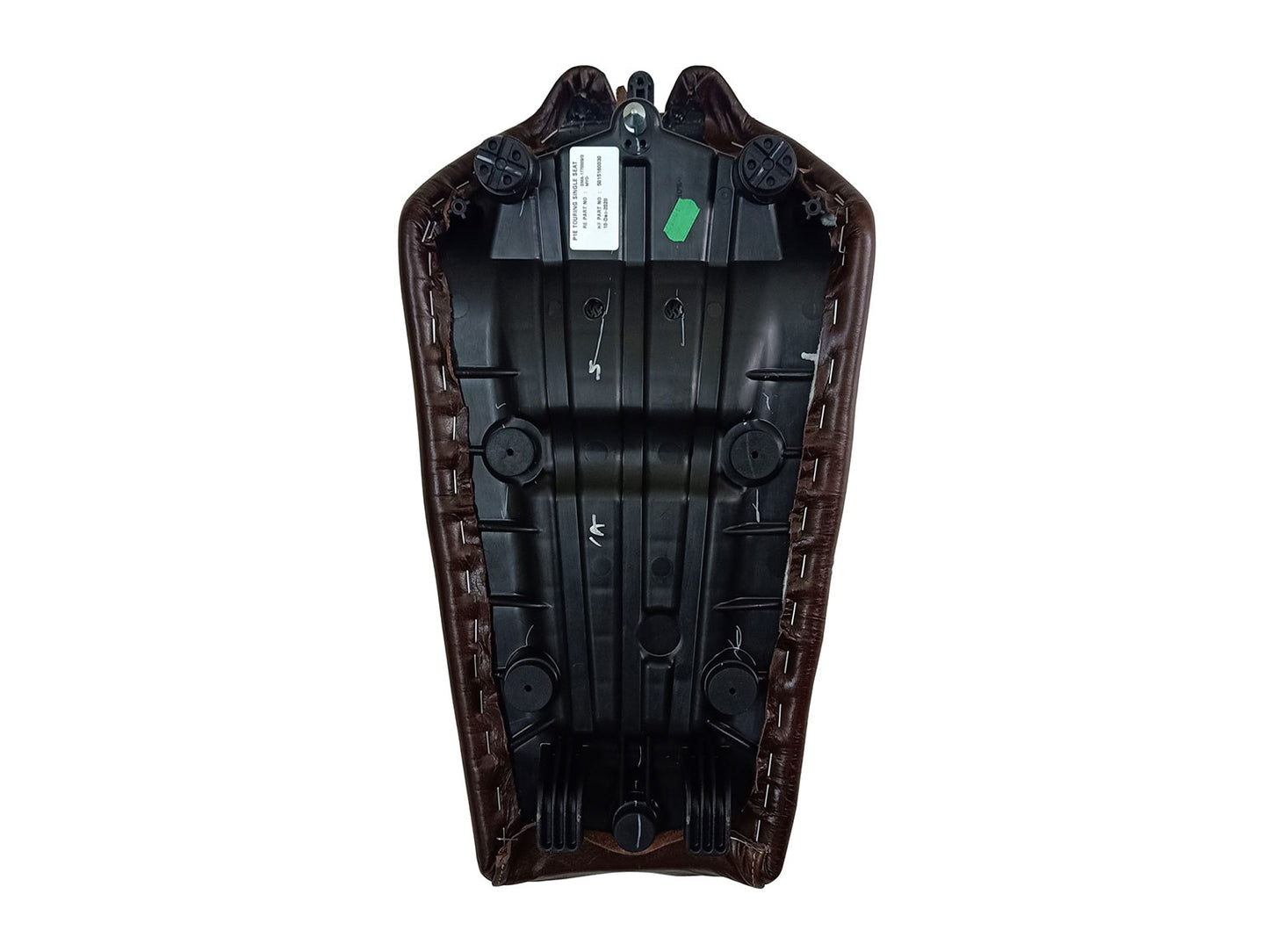 For Royal Enfield GT & Interceptor 650 Leather Single Seat Coffee Brown D3