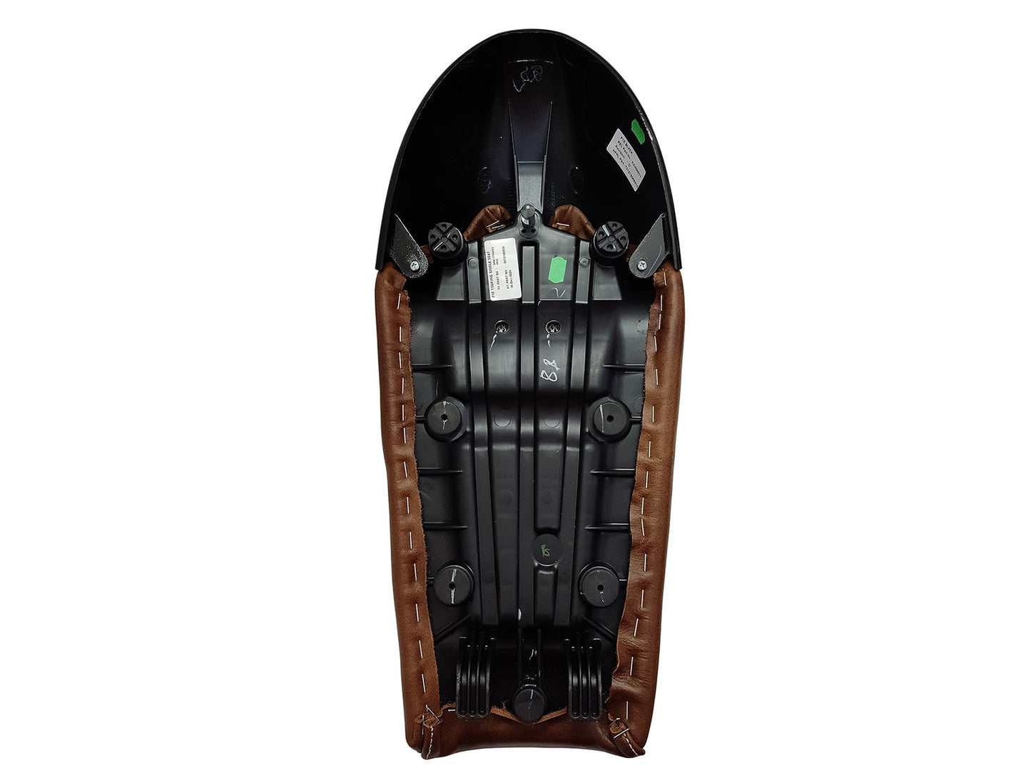 For Royal Enfield GT & Interceptor 650 D11 Leather Single Seat & Black Cowl