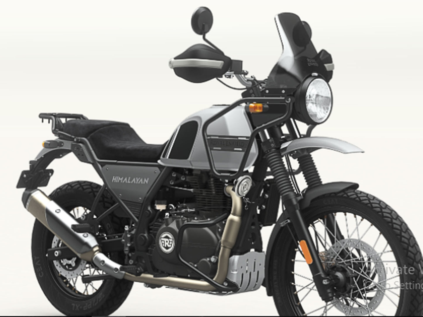 Genuine Royal Enfield Himalayan 411 Compact Engine Guard & Hand Guard Black