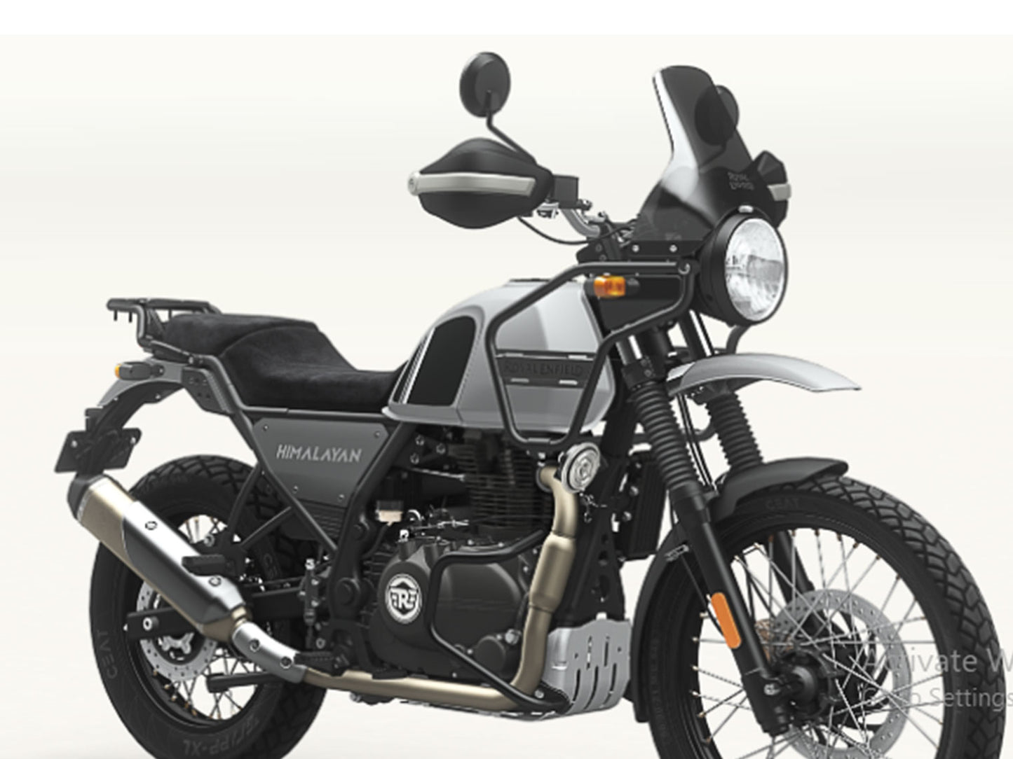 Genuine Royal Enfield Scram 411 Compact Engine Guard & Hand Guard Black