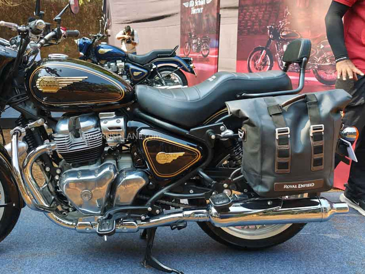 Genuine Royal Enfield Bullet 650 Soft Pannier Rails & Classic Soft Panniers