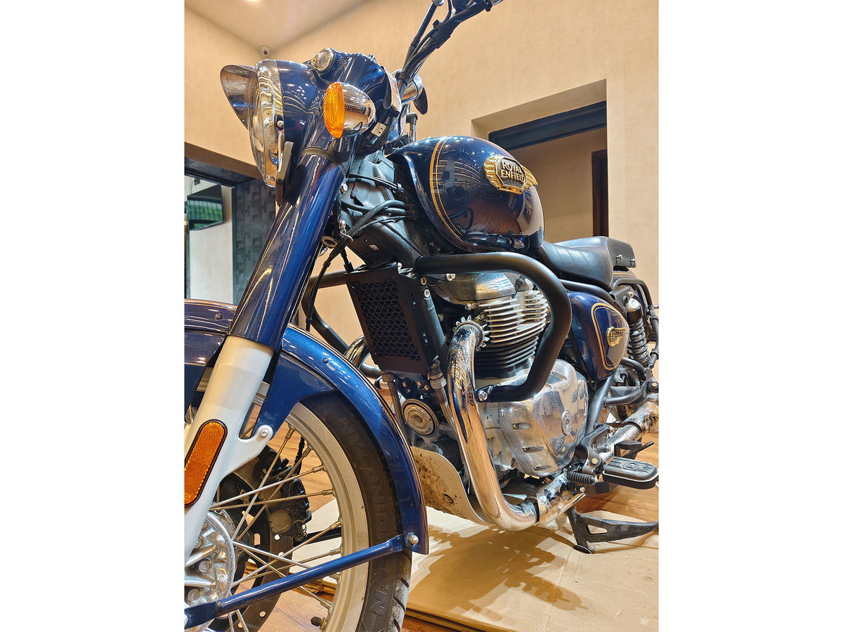 For Royal Enfield Bullet 650 Mini Trapezium Engine Guard Black
