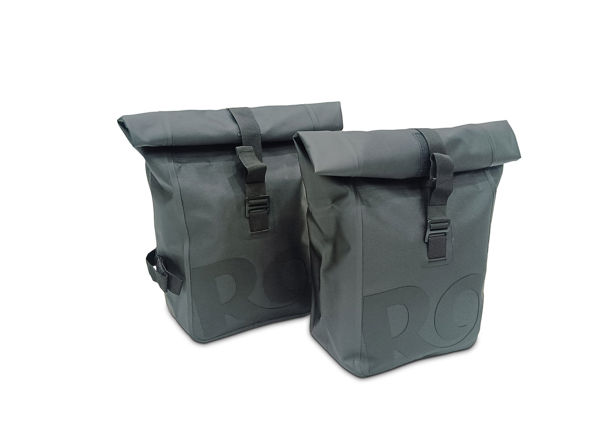 Genuine Royal Enfield Classic 650 Pannier Rails With Modern Soft Panniers Black