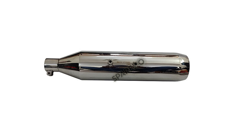 Red Rooster Performance Exhaust Silencer Chrome For Royal Enfield Reborn 350cc