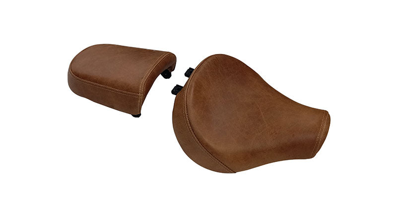 Royal Enfield Meteor 350cc Genuine Leather Front and Pillion Customized Seats