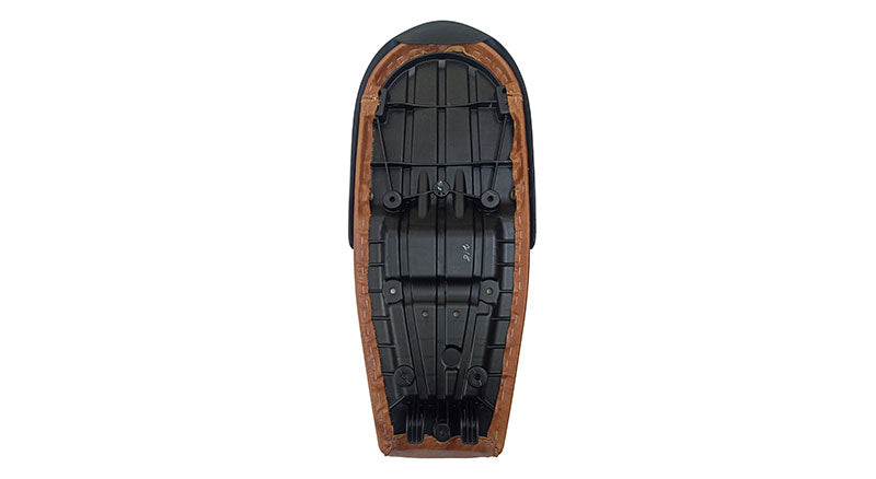 Royal Enfield GT and Interceptor 650cc Leather Dual Seat With Black Cowl D8