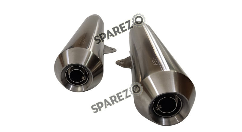 Fit For Royal Enfield GT and Interceptor 650 SS AEW TE 103 Exhaust Silencer Pair