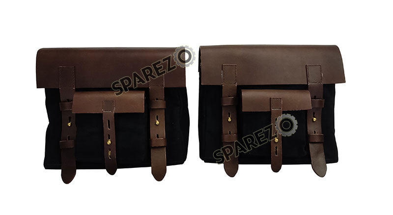 Royal Enfield Hunter 350 LH RH Pannier Luggage Bags Black And Mounting 2022-23