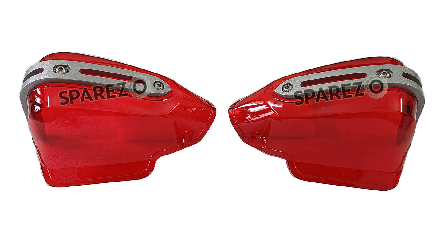 Royal Enfield Meteor Hunter Reborn 350 Himalayan Tinted Red Color Hand Guard