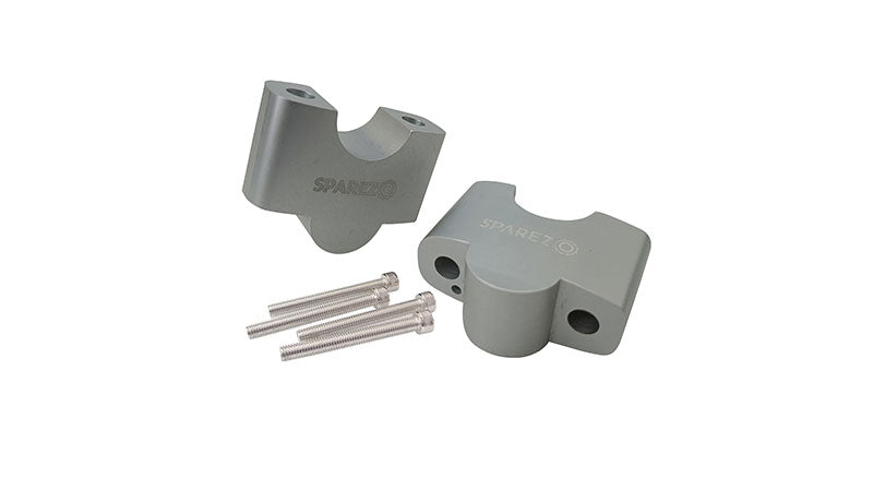 Royal Enfield Super Meteor 650 Aluminium Handlebar Risers 35mm Silver