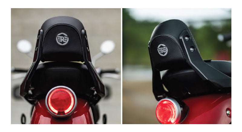 Royal Enfield Super Meteor 650 Backrest with Black Pad KXA00208, KXA00206