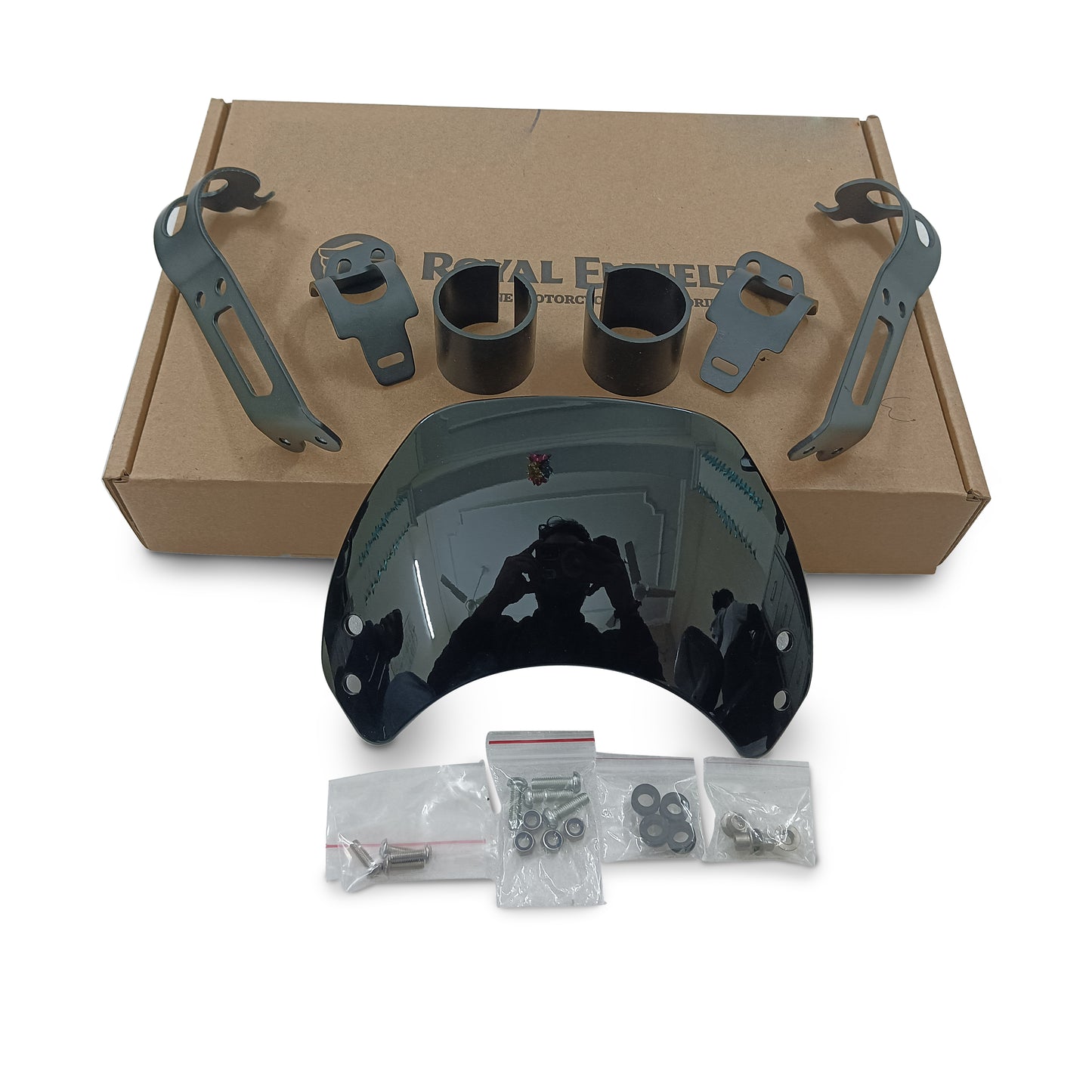 Genuine Royal Enfield Bear 650 Instrument Cowl, Black Painted 1990530