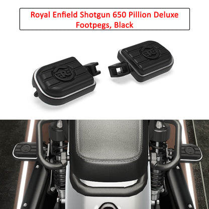 Genuine Royal Enfield Shotgun 650 Pillion Deluxe Footpegs,Black KXA00250