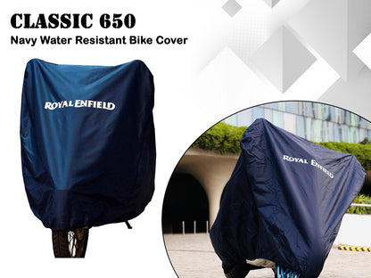 Genuine Royal Enfield Classic 650 Water Resistant Blue Bike Cover 1990643