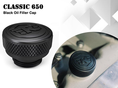 Genuine Royal Enfield Classic 650 Aluminum Oil Filler Cap Black 1990218