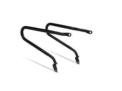 Genuine Royal Enfield Shotgun 650 Pannier Rails With Modern Soft Panniers Black