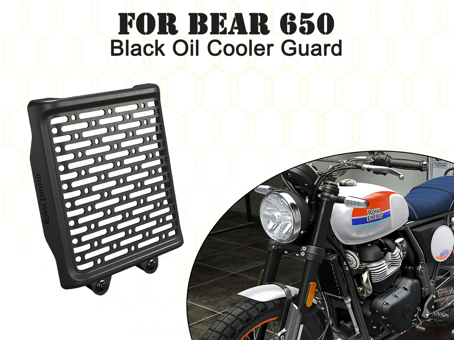 Genuine Royal Enfield Bear 650 Radiator Guard Black 1990558
