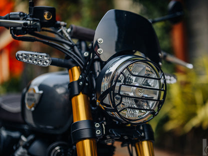 Genuine Royal Enfield Bear 650 Mild Steel Headlight Grill Black 1990522