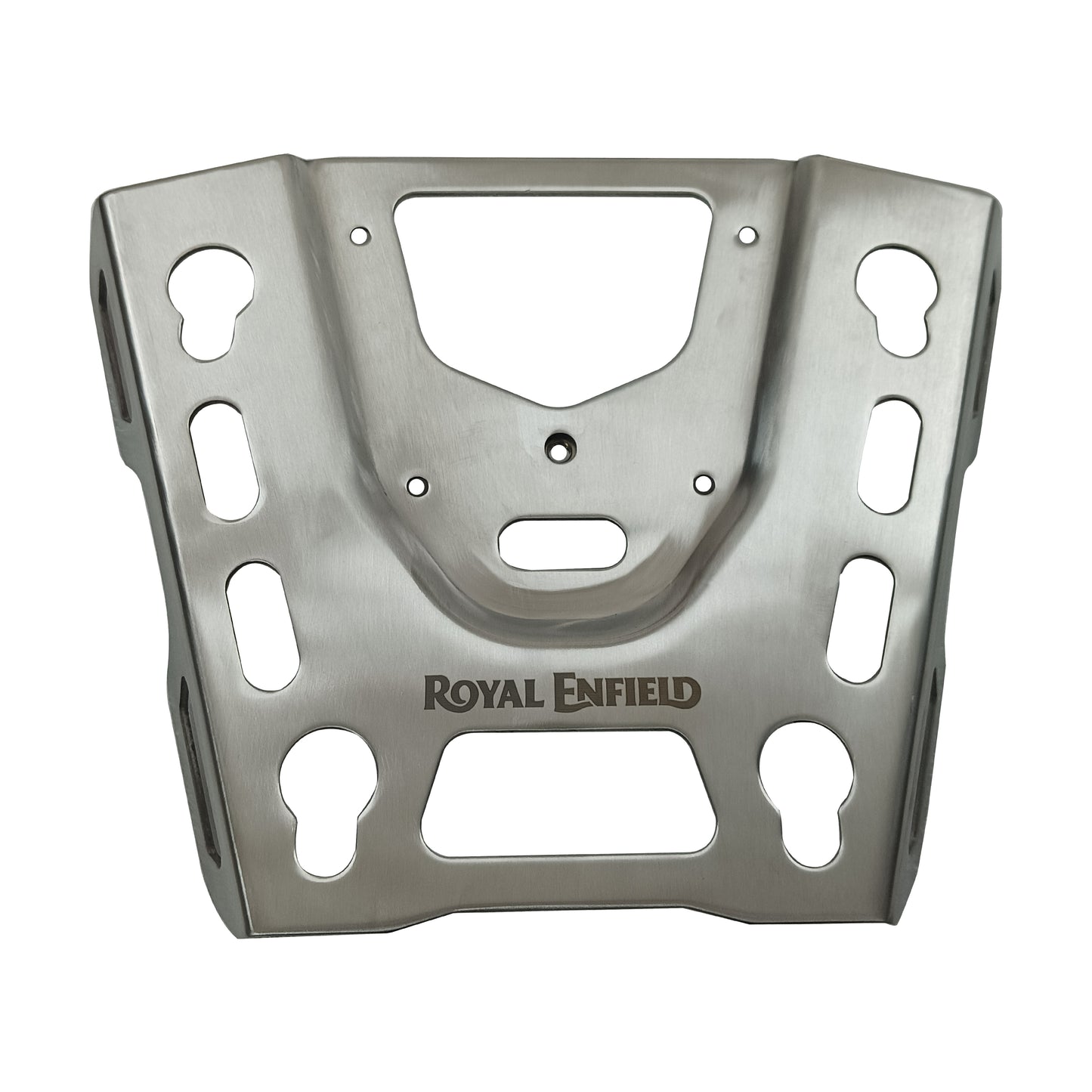 Genuine Royal Enfield Bear 650 Stainless Steel Top Box Mount Plate Silver 1990537