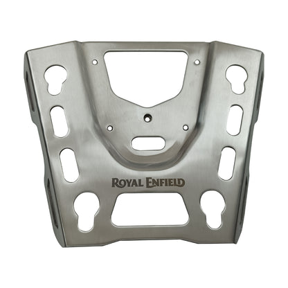 Genuine Royal Enfield Bear 650 Stainless Steel Top Box Mount Plate Silver 1990537