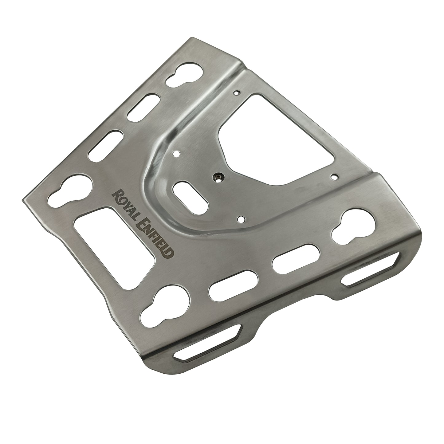 Genuine Royal Enfield Bear 650 Stainless Steel Top Box Mount Plate Silver 1990537