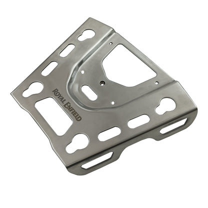Genuine Royal Enfield Bear 650 Stainless Steel Top Box Mount Plate Silver 1990537