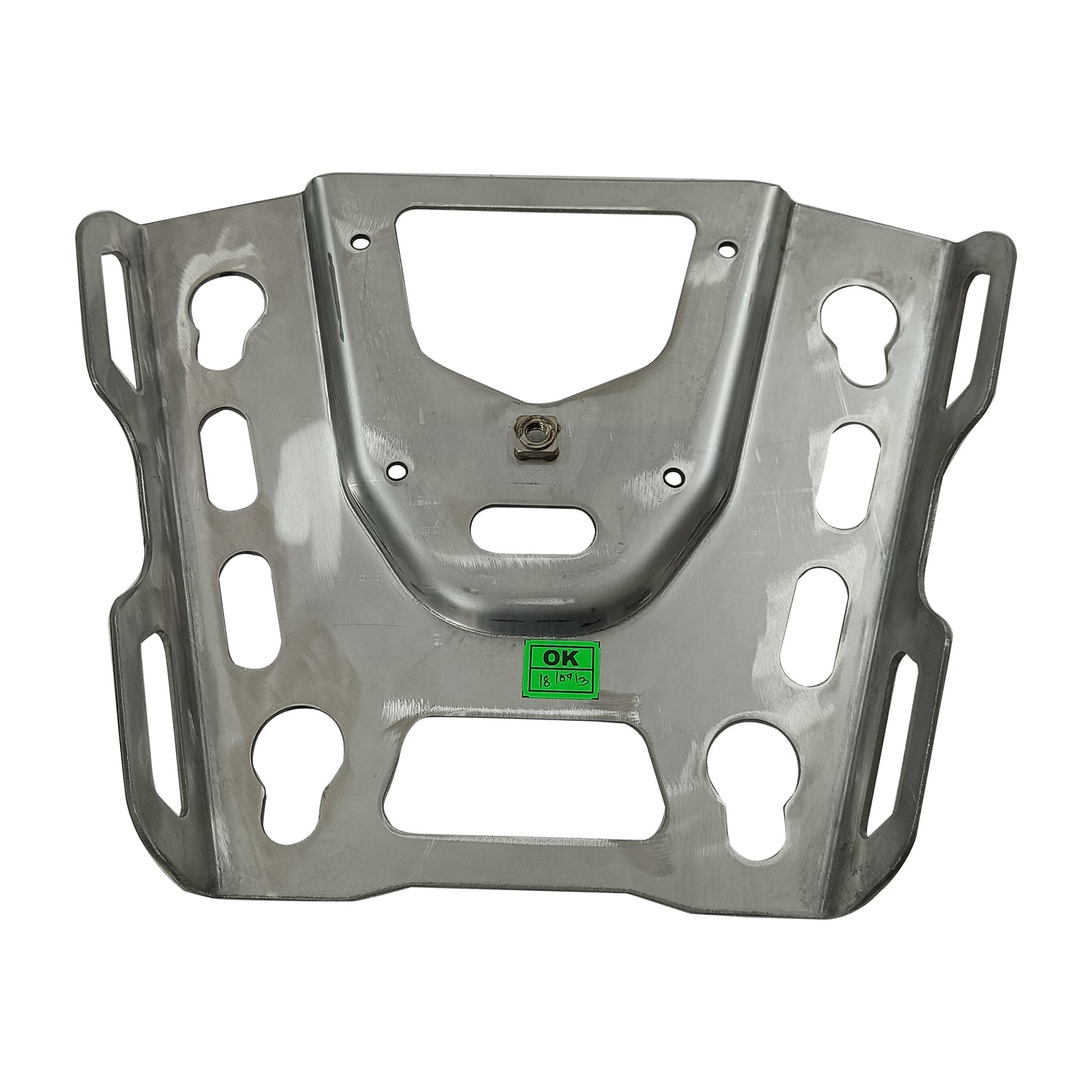 Genuine Royal Enfield Bear 650 Stainless Steel Top Box Mount Plate Silver 1990537