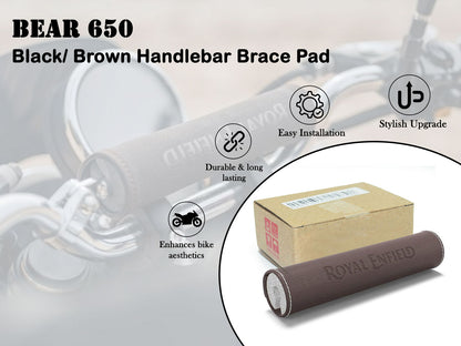Genuine Royal Enfield Bear 650 Handlebar Brace Pad Brown 1990538
