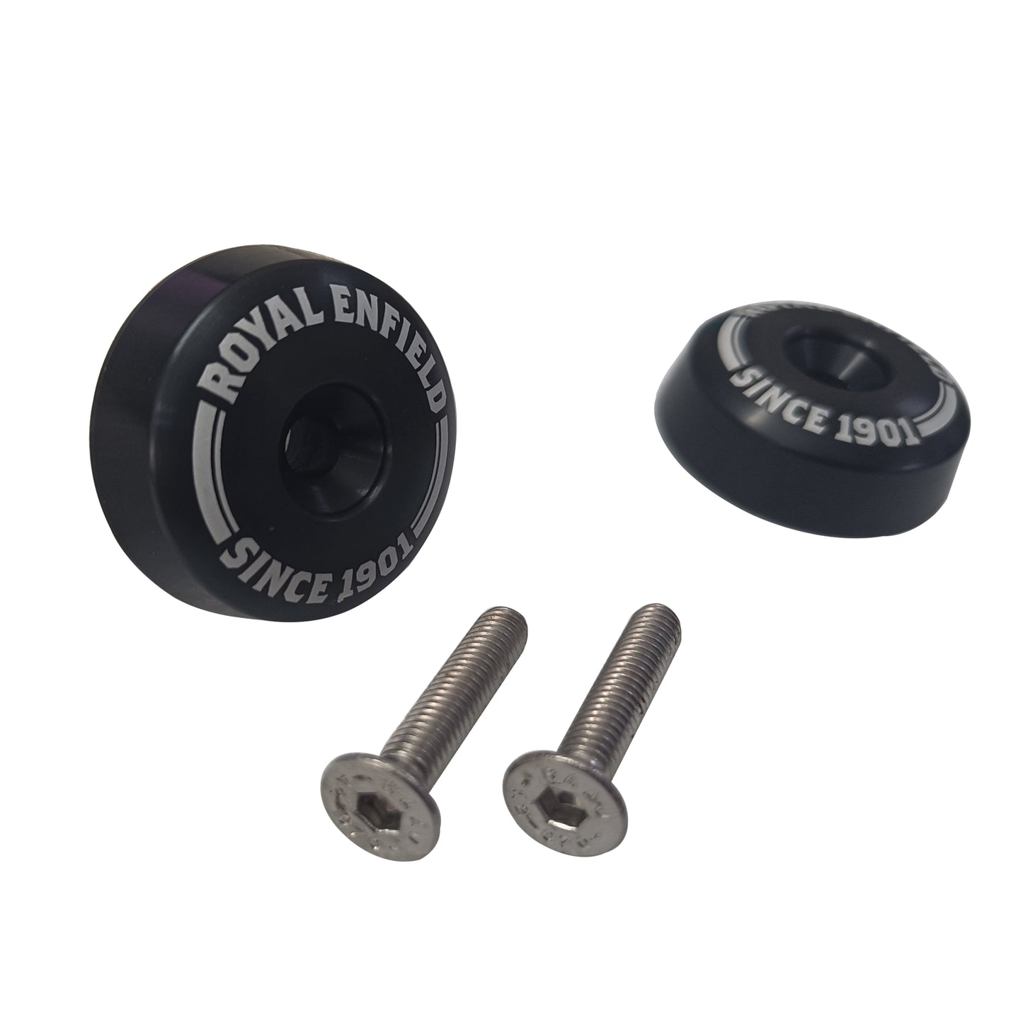 Genuine Royal Enfield Bear 650 Aluminum Bar End Finisher Black KXA00271