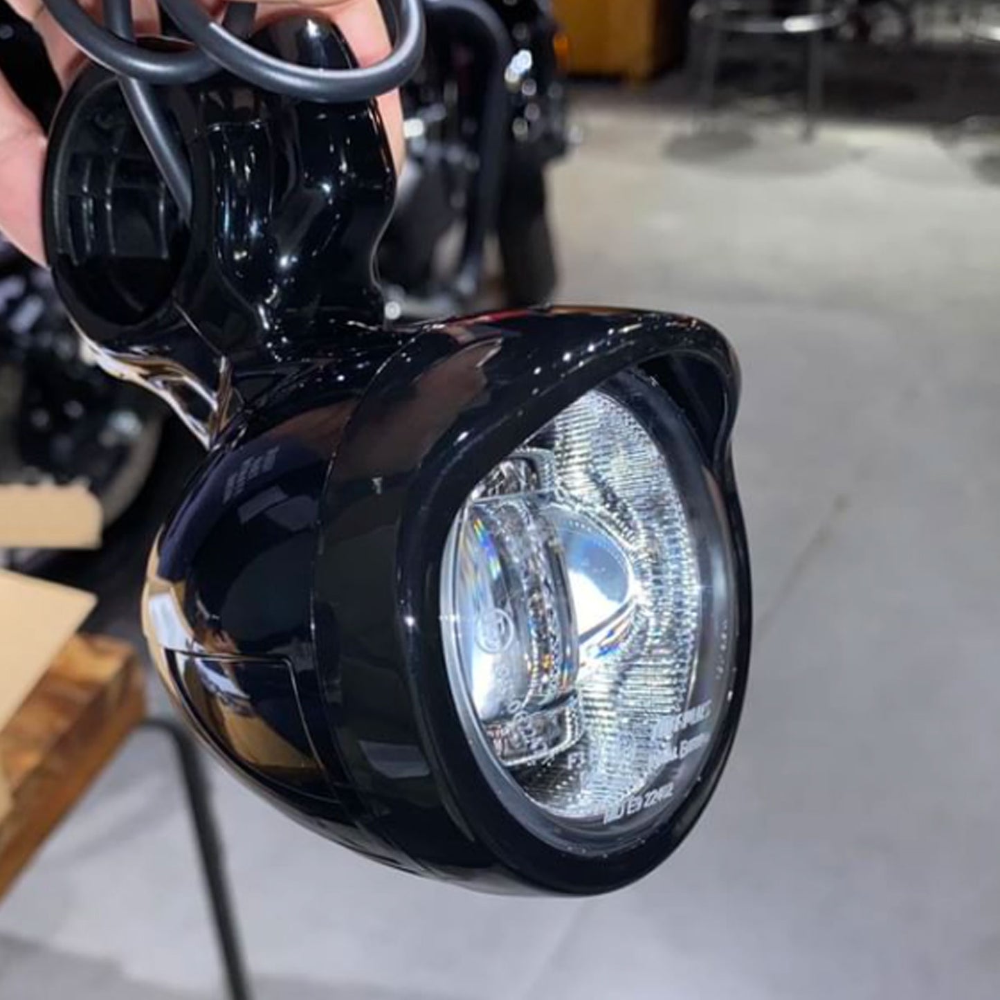 Genuine Royal Enfield Shotgun 650 LED Fog Light Pair Black KXA00075