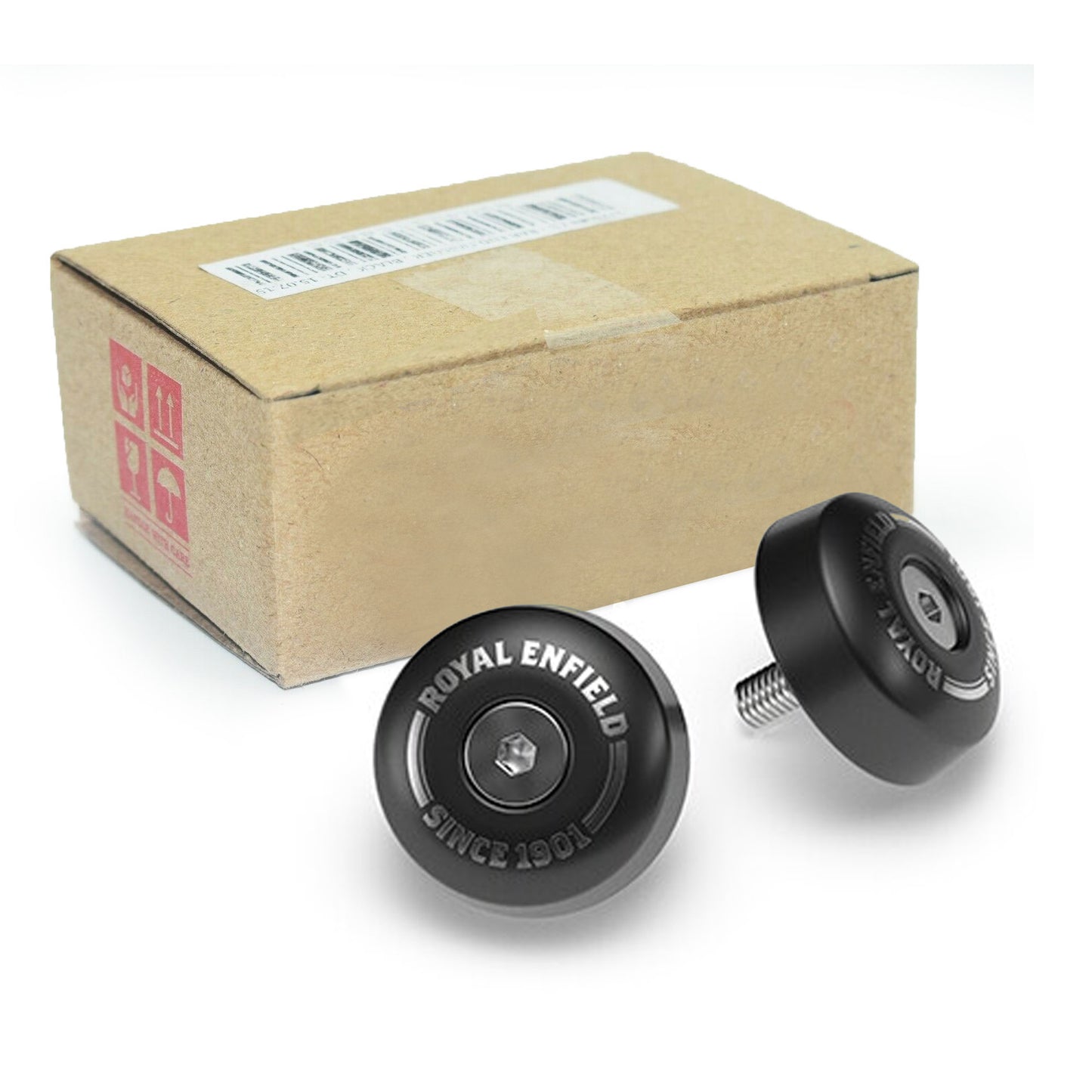 Genuine Royal Enfield Shotgun 650 Bar End finisher Kit Black KXA00271