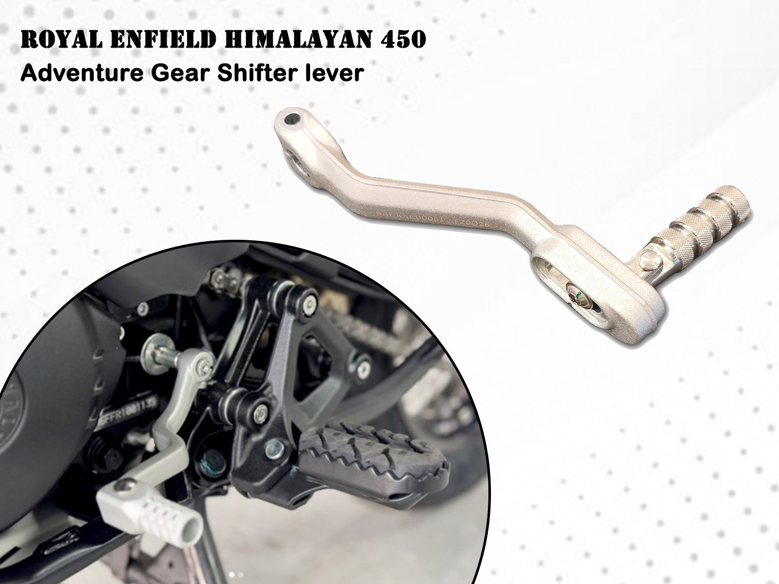 Genuine Royal Enfield Himalayan 450 Rally Gear Shifter Lever Silver ...